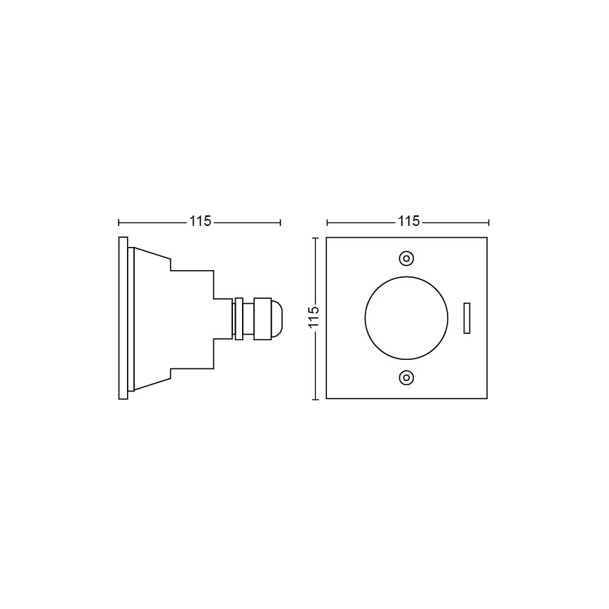 Philips - LED vonkajšie nájazdové svietidlo LED/3W