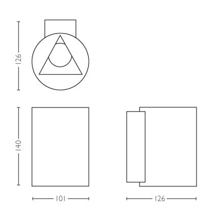 Philips - LED vonkajšie nástenné svietidlo 2xLED/4,5W IP44