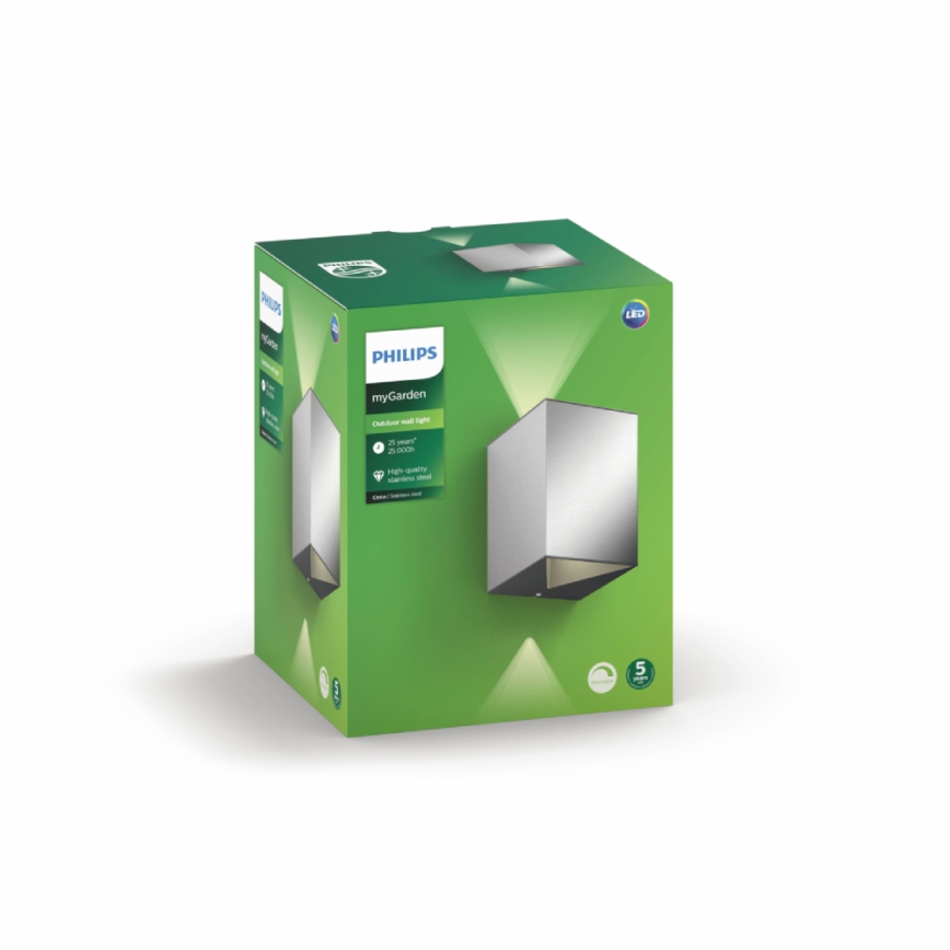 Philips 17358/47/P0 - LED Vonkajšie nástenné svietidlo MYGARDEN CISTUS 2xLED/4,5W/230V IP44