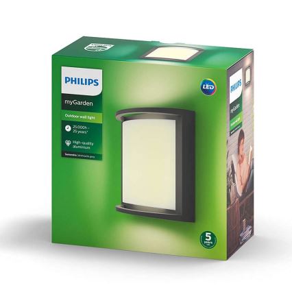 Philips - LED Vonkajšie nástenné svietidlo LED/12W IP44