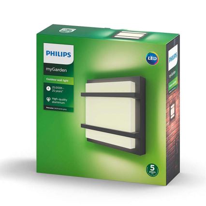 Philips - LED Vonkajšie nástenné svietidlo LED/12W IP44