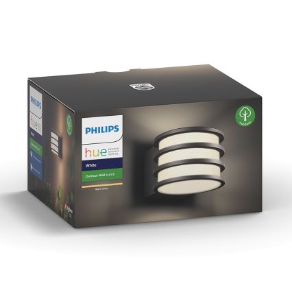 Philips - LED Stmievateľné vonkajšie nástenné svietidlo Hue LUCCA 1xE27/9,5W/230V IP44