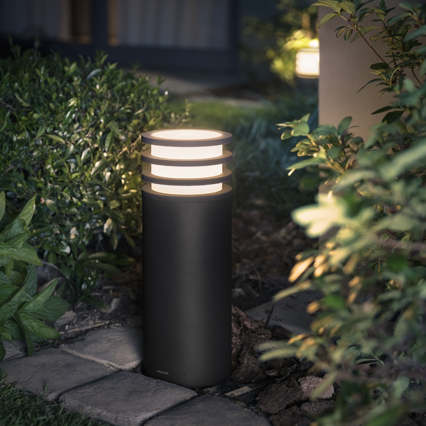 Philips 17402/93/P0 - LED Stmievateľná vonkajšia lampa HUE LUCCA 1xE27/9,5W/230V