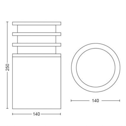 Philips - LED Stmievateľná vonkajšia lampa Hue LUCCA 1xE27/9,5W/230V IP44