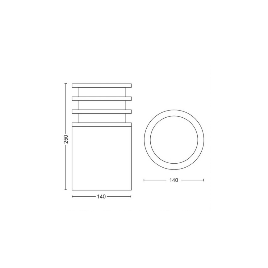 Philips - LED Stmievateľná vonkajšia lampa Hue LUCCA 1xE27/9,5W/230V IP44