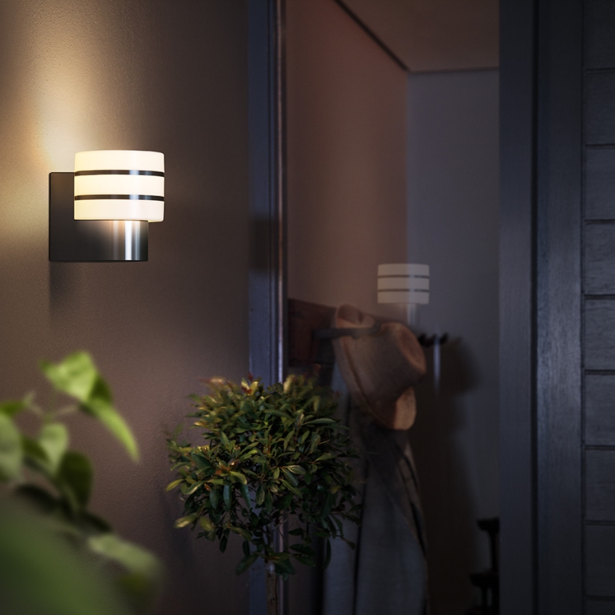 Philips 17404/47/P0 - LED Stmievateľné vonkajšie nástenné svietidlo HUE TUAR 1xE27/9,5W/230V