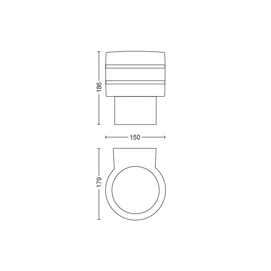 Philips - LED Stmievateľné vonkajšie nástenné svietidlo Hue TUAR 1xE27/9,5W IP44