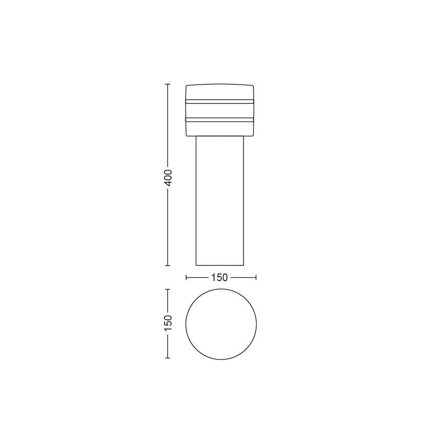 Philips - LED Stmievateľná vonkajšia lampa Hue TUAR 1xE27/9,5W/230V IP44