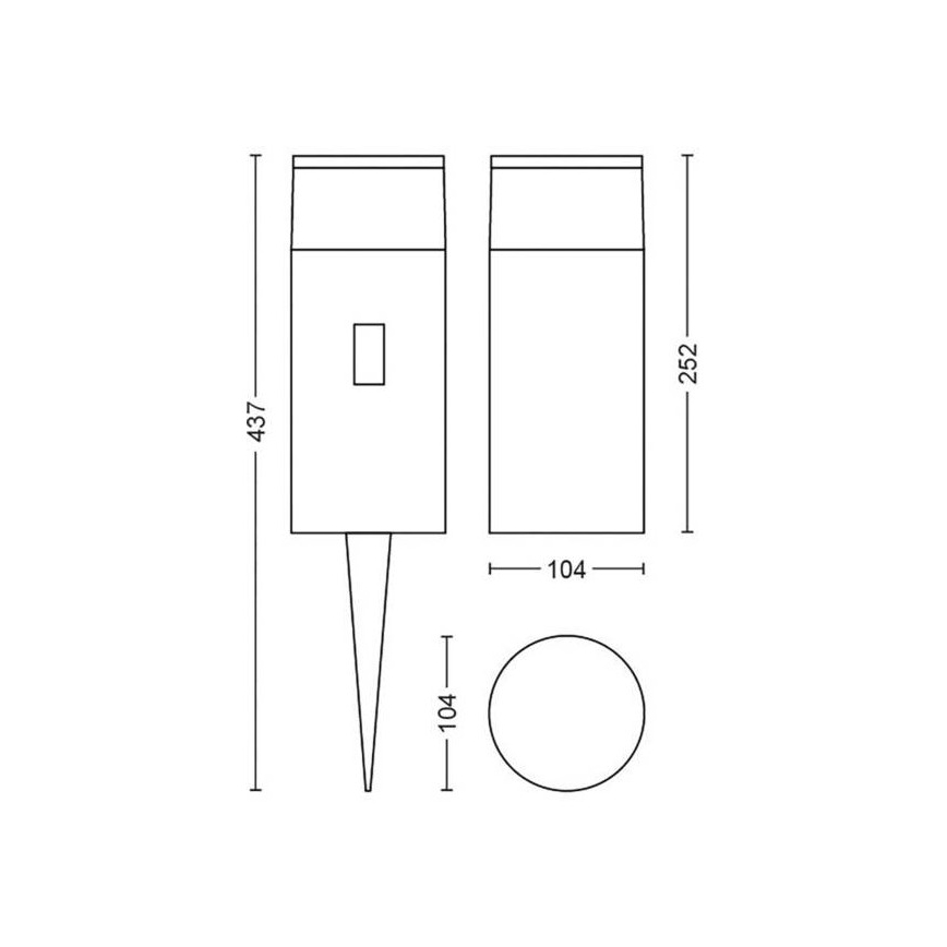 Philips - LED RGB Stmievateľná vonkajšia lampa Hue CALLA LED/8W/24V IP65