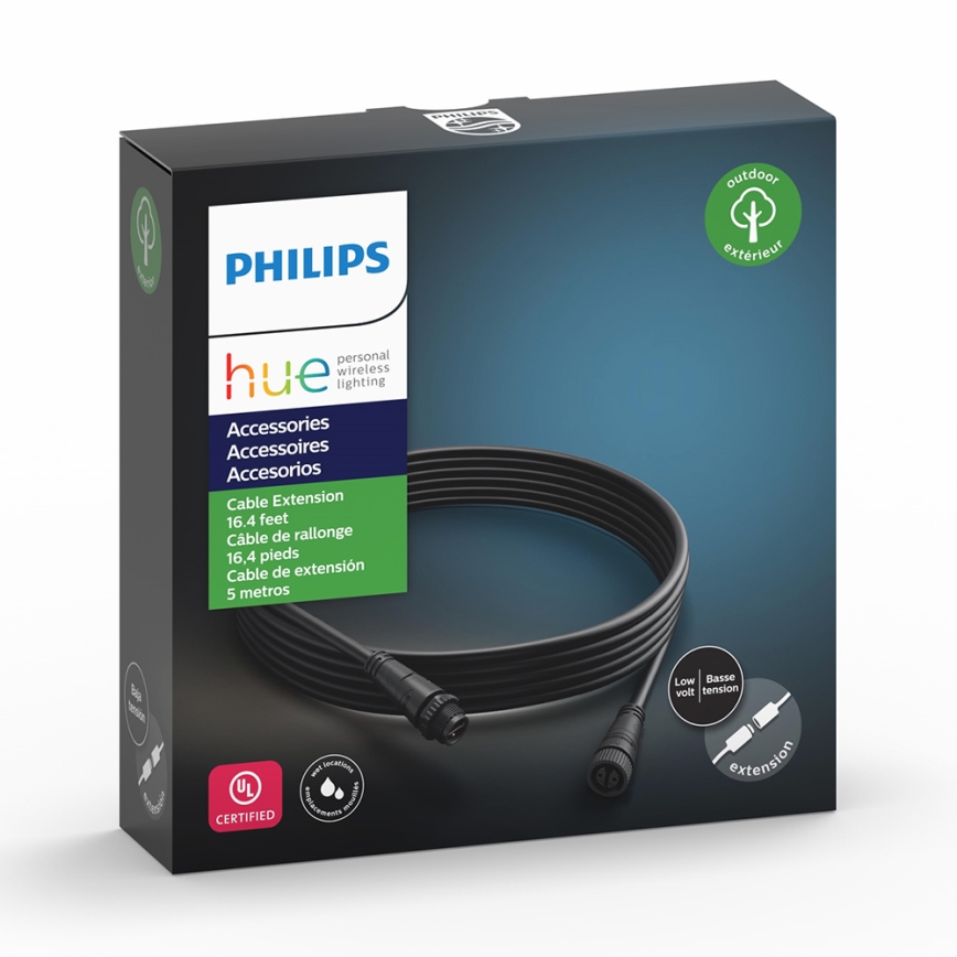 Philips 17424/30/PN - Vonkajší predlžovací kábel pre HUE CALLA a HUE LILY svietidlá