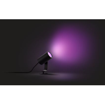 Philips 17428/30/P7 - LED RGB Stmievateľné vonkajšie bodové svietidlo HUE LILY LED-RGB/8W/230V IP65