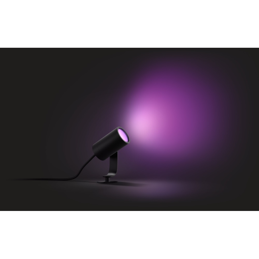 Philips 17428/30/P7 - LED RGB Stmievateľné vonkajšie bodové svietidlo HUE LILY LED-RGB/8W/230V IP65