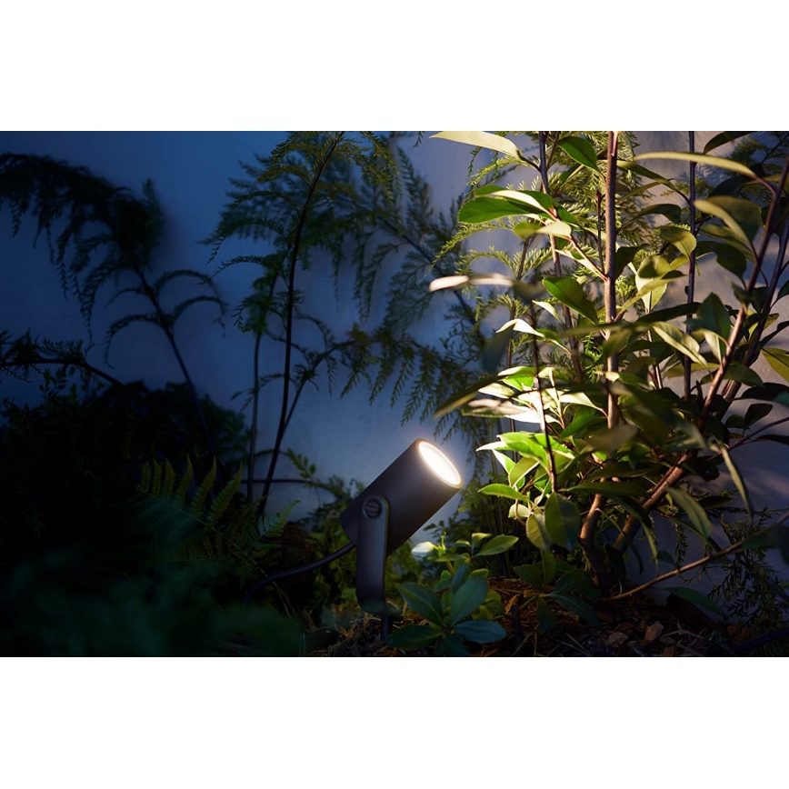 Philips 17428/30/P7 - LED RGB Stmievateľné vonkajšie bodové svietidlo HUE LILY LED-RGB/8W/230V IP65