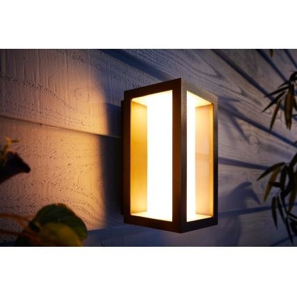 Philips 17429/30/P7 - LED RGB Vonkajšie nástenné svietidlo HUE IMPRESS LED/8W/230V IP44
