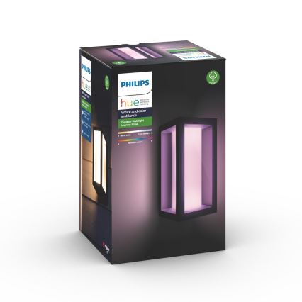 Philips 17429/30/P7 - LED RGB Vonkajšie nástenné svietidlo HUE IMPRESS LED/8W/230V IP44