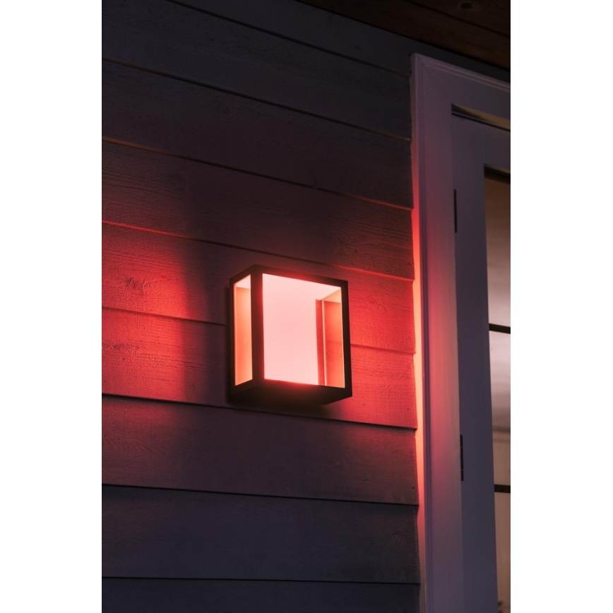 Philips 17430/30/P7 - LED RGB Vonkajšie nástenné svietidlo HUE IMPRESS LED/8W/230V IP44