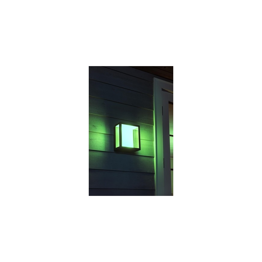 Philips 17430/30/P7 - LED RGB Vonkajšie nástenné svietidlo HUE IMPRESS LED/8W/230V IP44