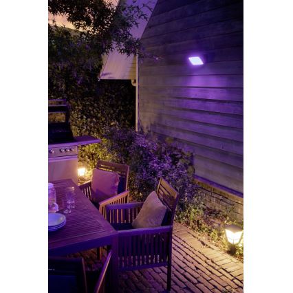 Philips 17435/30/P7 - LED RGB Vonkajší reflektor HUE DISCOVER LED/15W/230V IP44