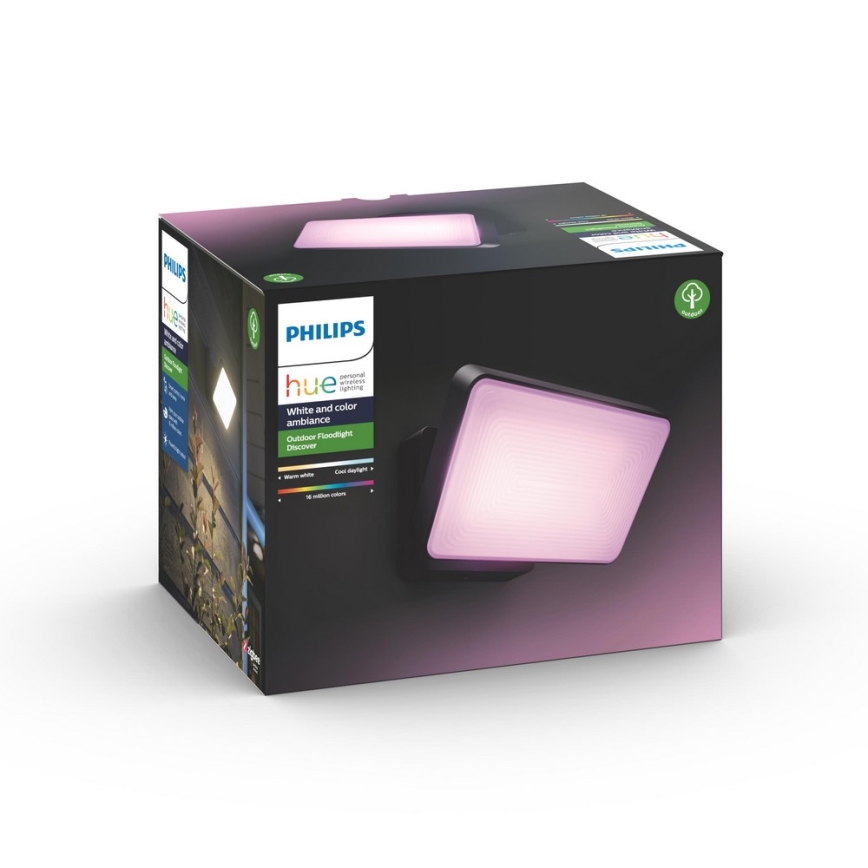Philips 17435/30/P7 - LED RGB Vonkajší reflektor HUE DISCOVER LED/15W/230V IP44