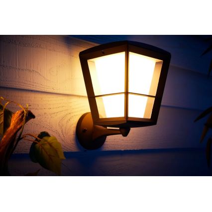 Philips 17439/30/P7 - LED RGB Vonkajšie nástenné svietidlo HUE ECONIC LED/15W/230V IP44