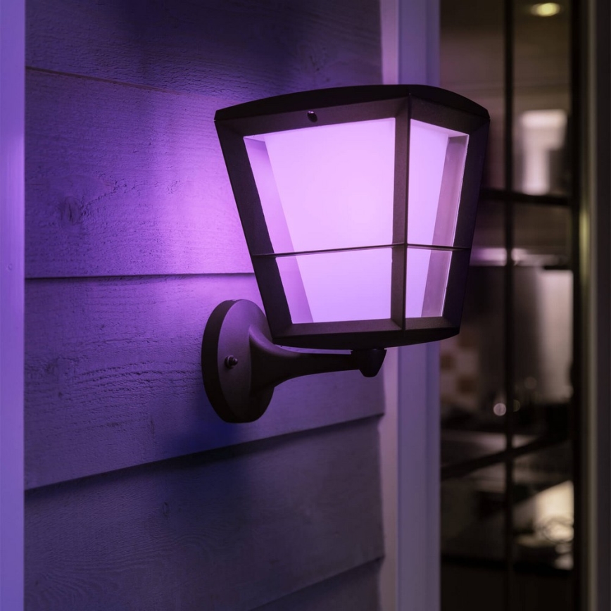 Philips 17439/30/P7 - LED RGB Vonkajšie nástenné svietidlo HUE ECONIC LED/15W/230V IP44