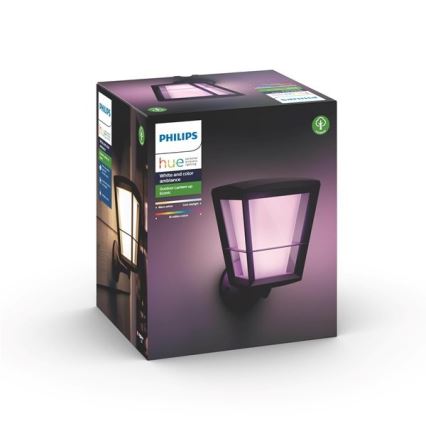 Philips 17439/30/P7 - LED RGB Vonkajšie nástenné svietidlo HUE ECONIC LED/15W/230V IP44