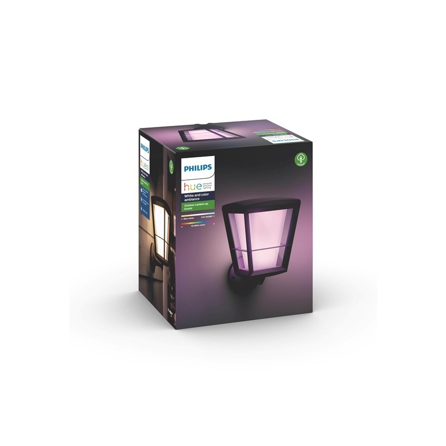 Philips 17439/30/P7 - LED RGB Vonkajšie nástenné svietidlo HUE ECONIC LED/15W/230V IP44