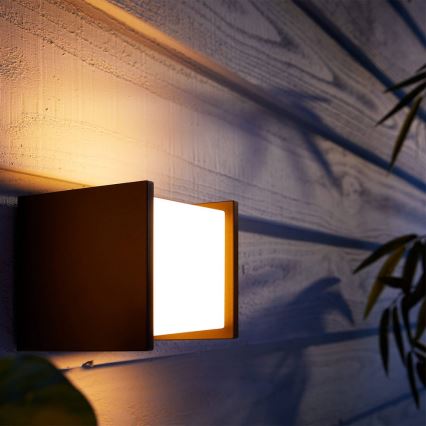 Philips 17445/30/P7 - LED Vonkajšie nástenné svietidlo HUE WHITE FUZO LED/15W/230V IP44