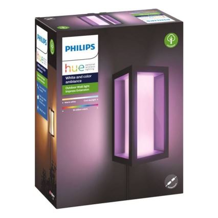 Philips - LED RGBW Stmievateľné vonkajšie nástenné svietidlo Hue IMPRESS 2xLED/8W/24V 2000-6500K IP44