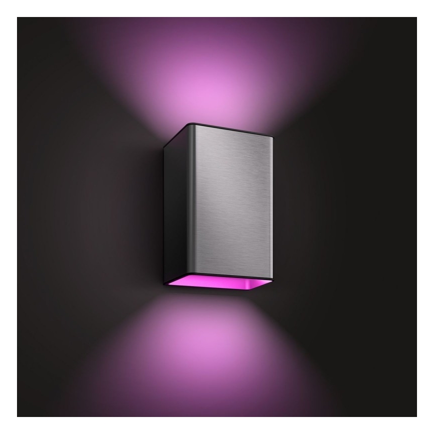 LED RGBW Stmievateľné vonkajšie nástenné svietidlo Hue RESONATE 2xLED/8W/230V 2000-6500K IP44