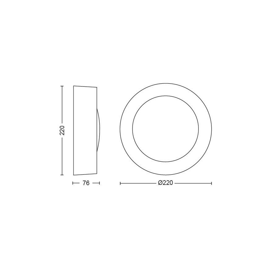 Philips - LED RGBW Stmievateľné vonkajšie nástenné svietidlo Hue DAYLO LED/15W/230V 2000-6500K IP44