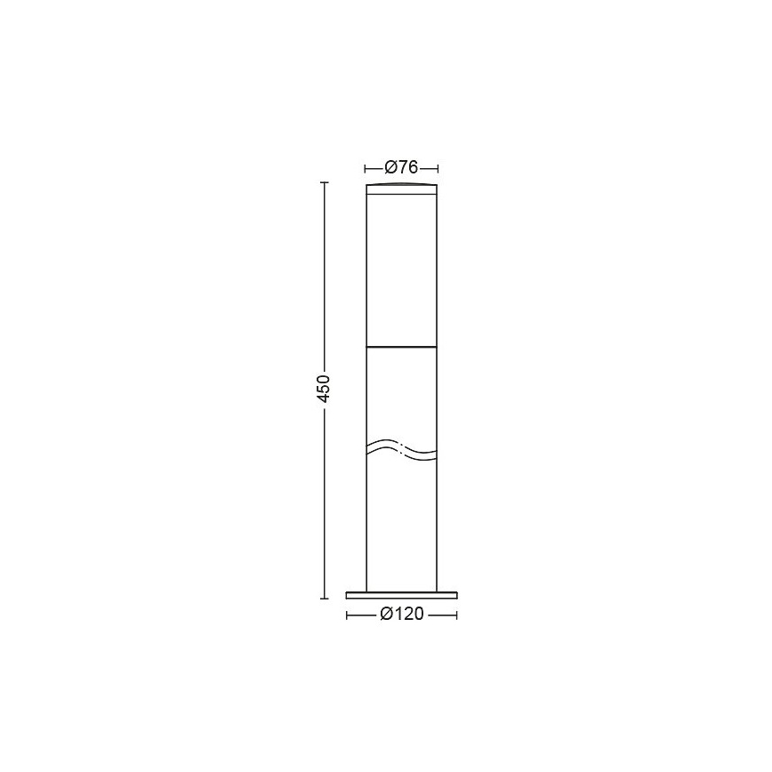 Philips - Vonkajšia lampa 1xE27/20W/230V IP44 45 cm