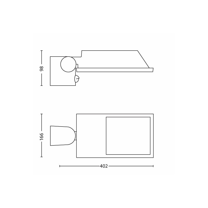 Philips 17516/87/16 - Vonkajšie senzorové nástenné svietidlo LAGOS 2xE27/23W IP44