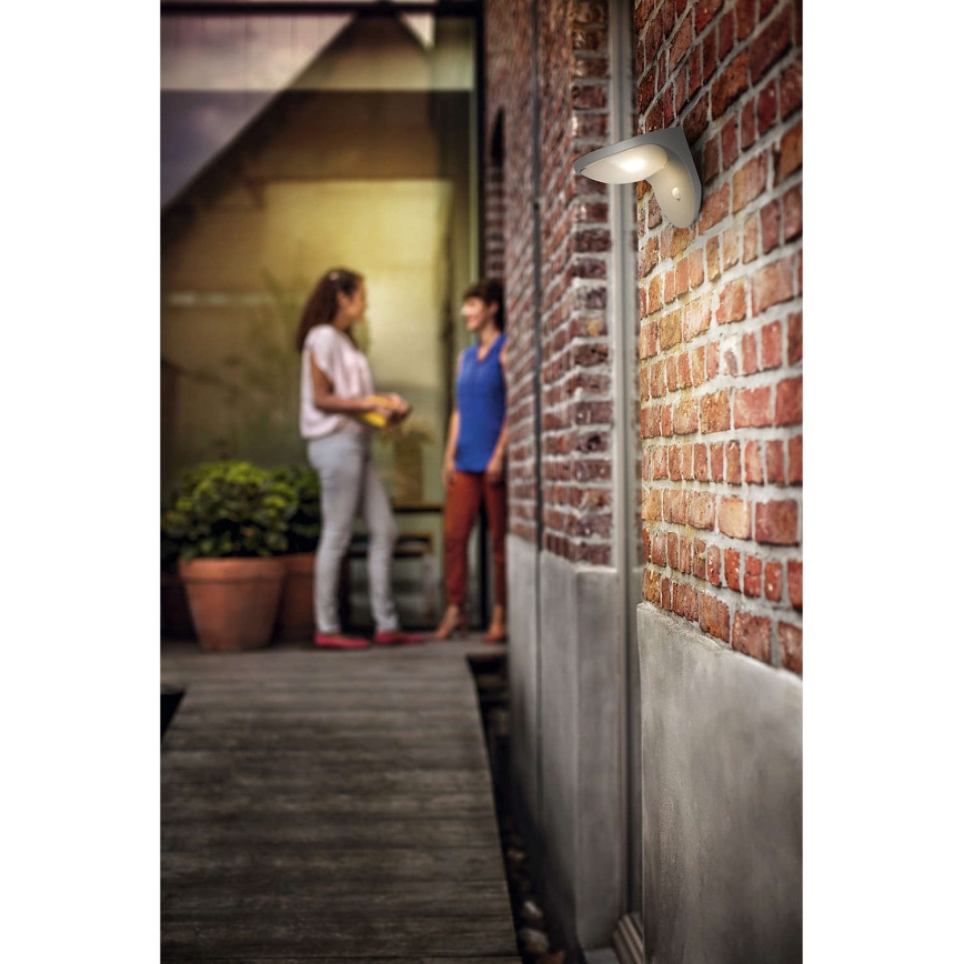 Philips 17808/87/16 - LED Solárne svetlo s čidlom MYGARDEN DUSK 1xLED/1W/3,7V