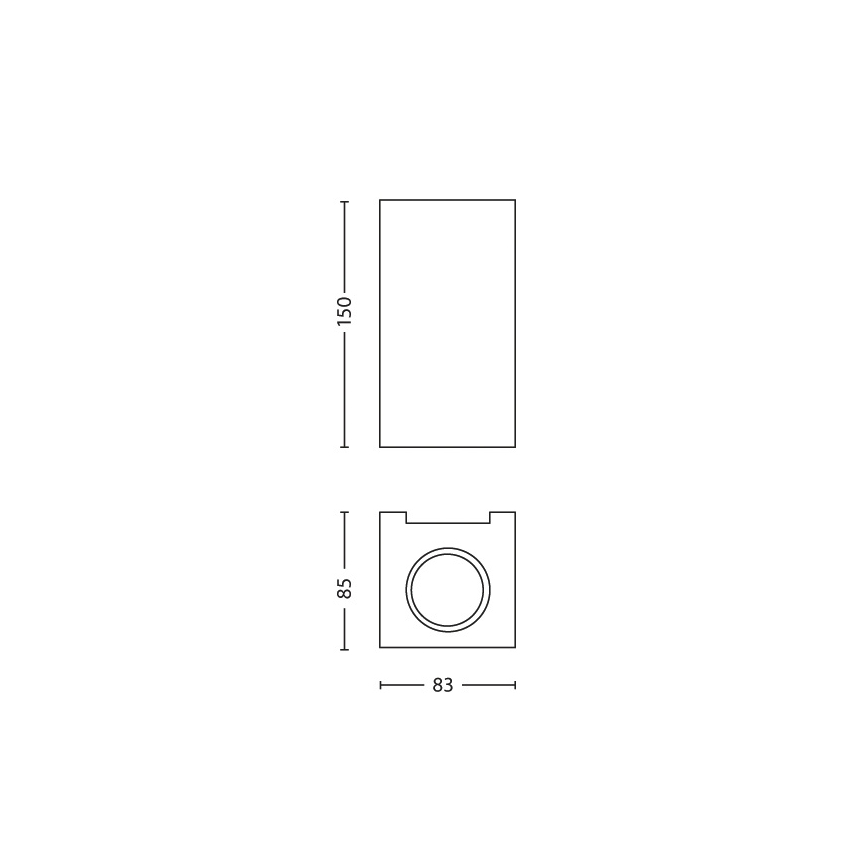 Philips 33012/17/PN - Nástenné svietidlo GABARDINE 2xGU10/50W/230V