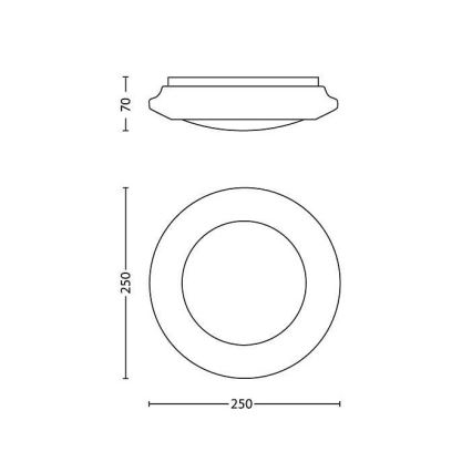 Philips 33361/31/16 - Stropné svietidlo MYLIVING CINNABAR LED/6W/230V