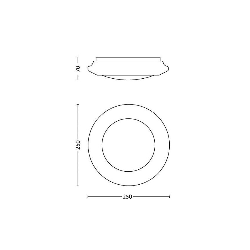 Philips 33361/31/16 - Stropné svietidlo MYLIVING CINNABAR LED/6W/230V