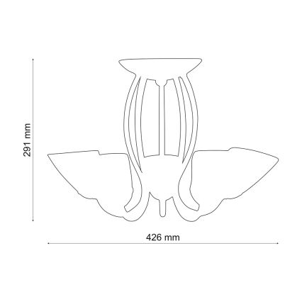 Philips 37035/43/E7 - Luster HERALD 5xE14/40W/230V