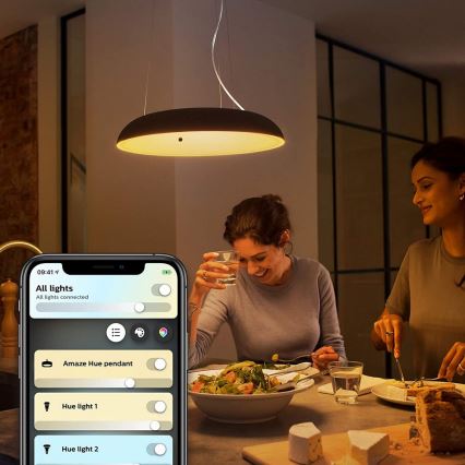 Philips - LED Stmievateľný luster na lanku Hue AMAZE LED/39W/230V + diaľkové ovládanie