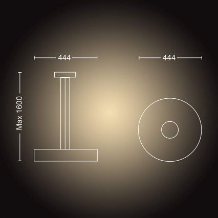 Philips - LED Stmievateľný luster na lanku FAIR LED/33,5W/230V 2200-6500K + diaľkové ovládanie