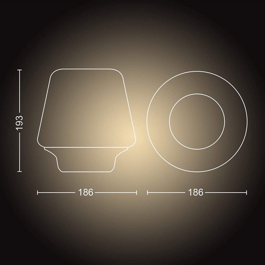 Philips - LED Stmievateľná lampa Hue WELLNESS 1xE27/8,5W/230V + diaľkové ovládanie