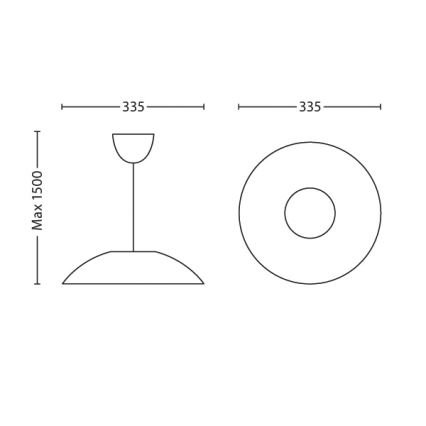 Philips 40893/67/16 - LED luster MYLIVING LARGO 1xLED/4,5W/230V
