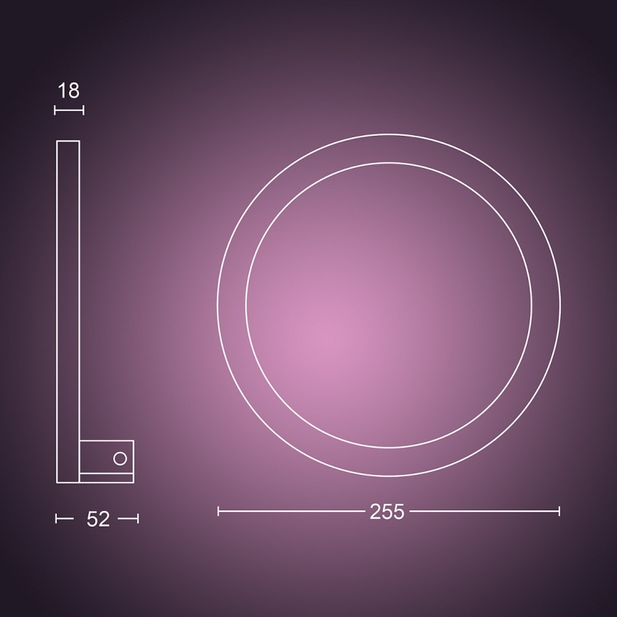 Philips 40901/31/P9 - LED Nástenné svietidlo HUE SANA LED/20W/230V