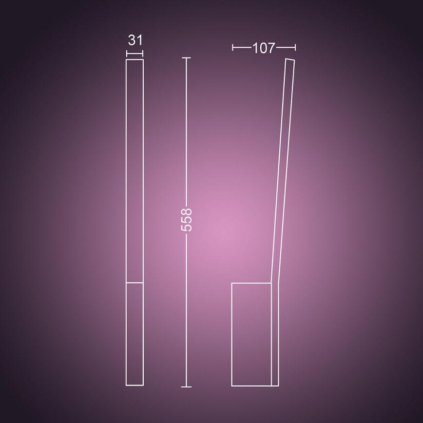 Philips 40902/31/P9 - LED Nástenné svietidlo HUE LIANE 1xLED/12W/230V
