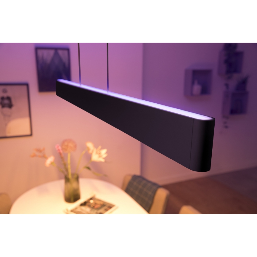 Philips -  LED RGBW Stmievateľný luster na lanku Hue ENSIS White And Color Ambiance 2xLED/39W/230V