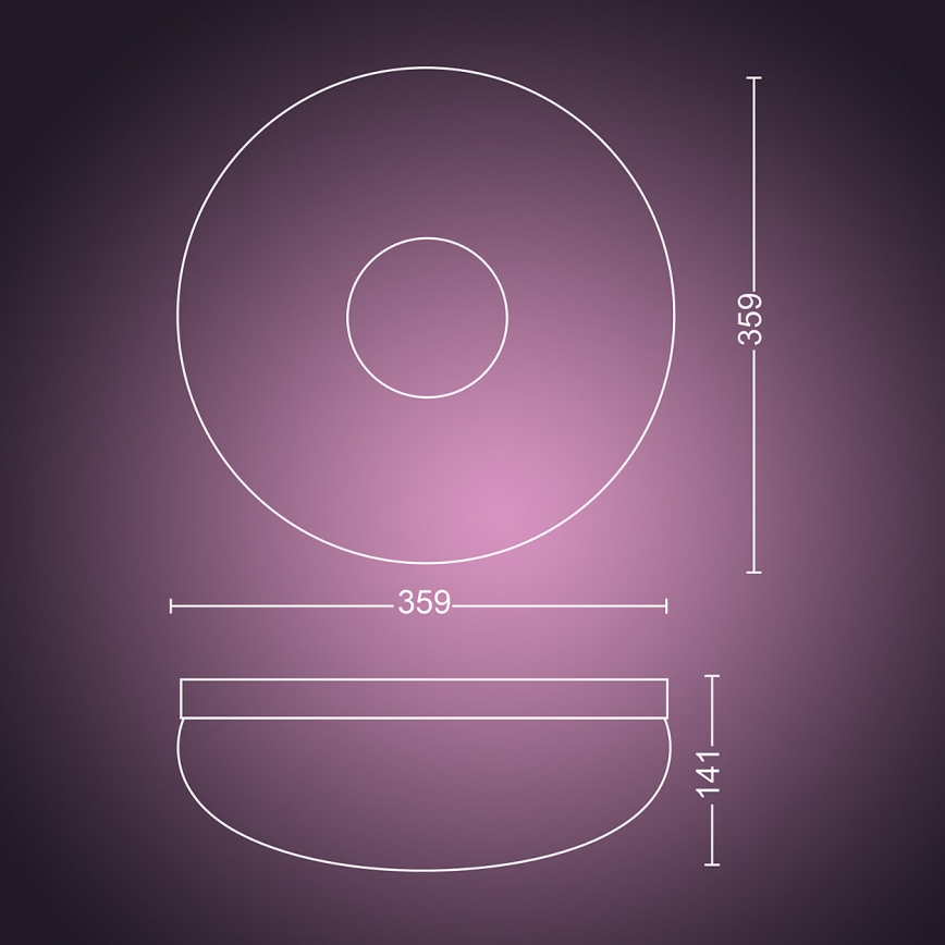 Philips 40905/31/P9 - LED Stropné svietidlo HUE FLOURISH LED/32W/230V
