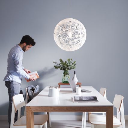 Philips 40913/31/PN - Stropné závesné svietidlo MYLIVING RING E27/60W/230V