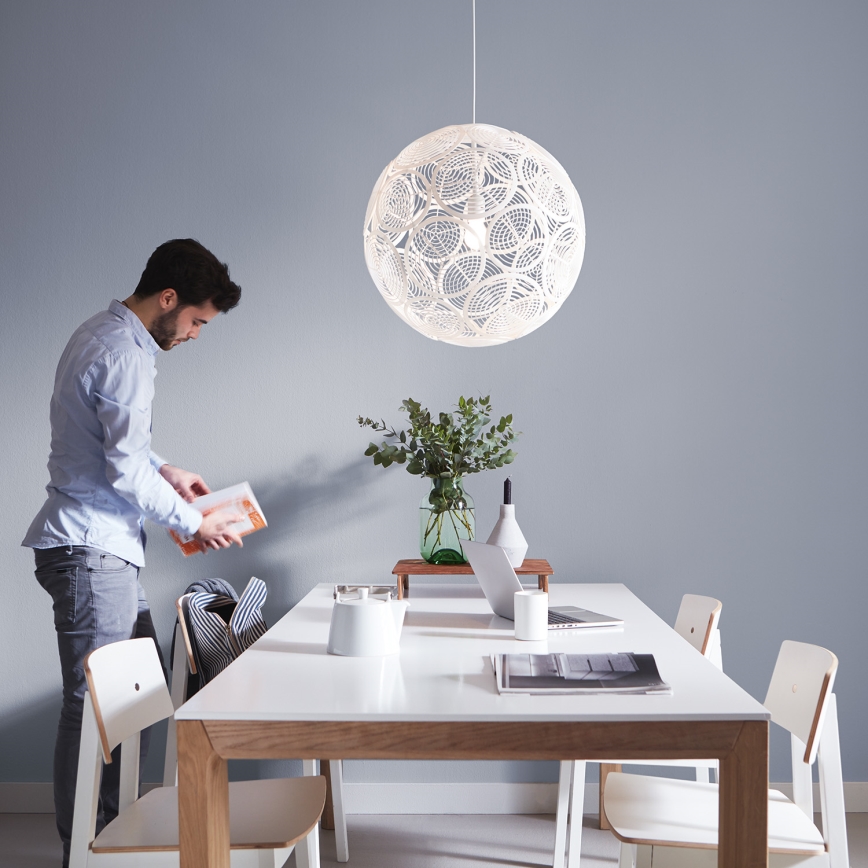 Philips 40913/31/PN - Stropné závesné svietidlo MYLIVING RING E27/60W/230V