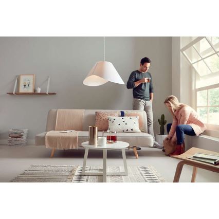 Philips 40950/31/PN - Stropné závesné svietidlo MYLIVING ECRU E27/60W/230V
