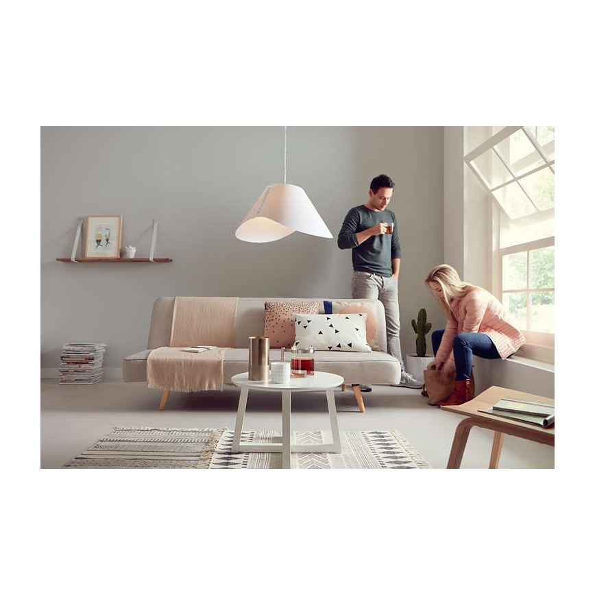 Philips 40950/31/PN - Stropné závesné svietidlo MYLIVING ECRU E27/60W/230V